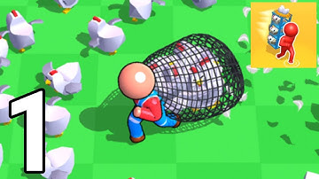 Catch The Hen 3D - Gameplay / Walkthrough - Part 1 (IOS & Android)