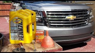 Chevrolet Tahoe 2018 oil change