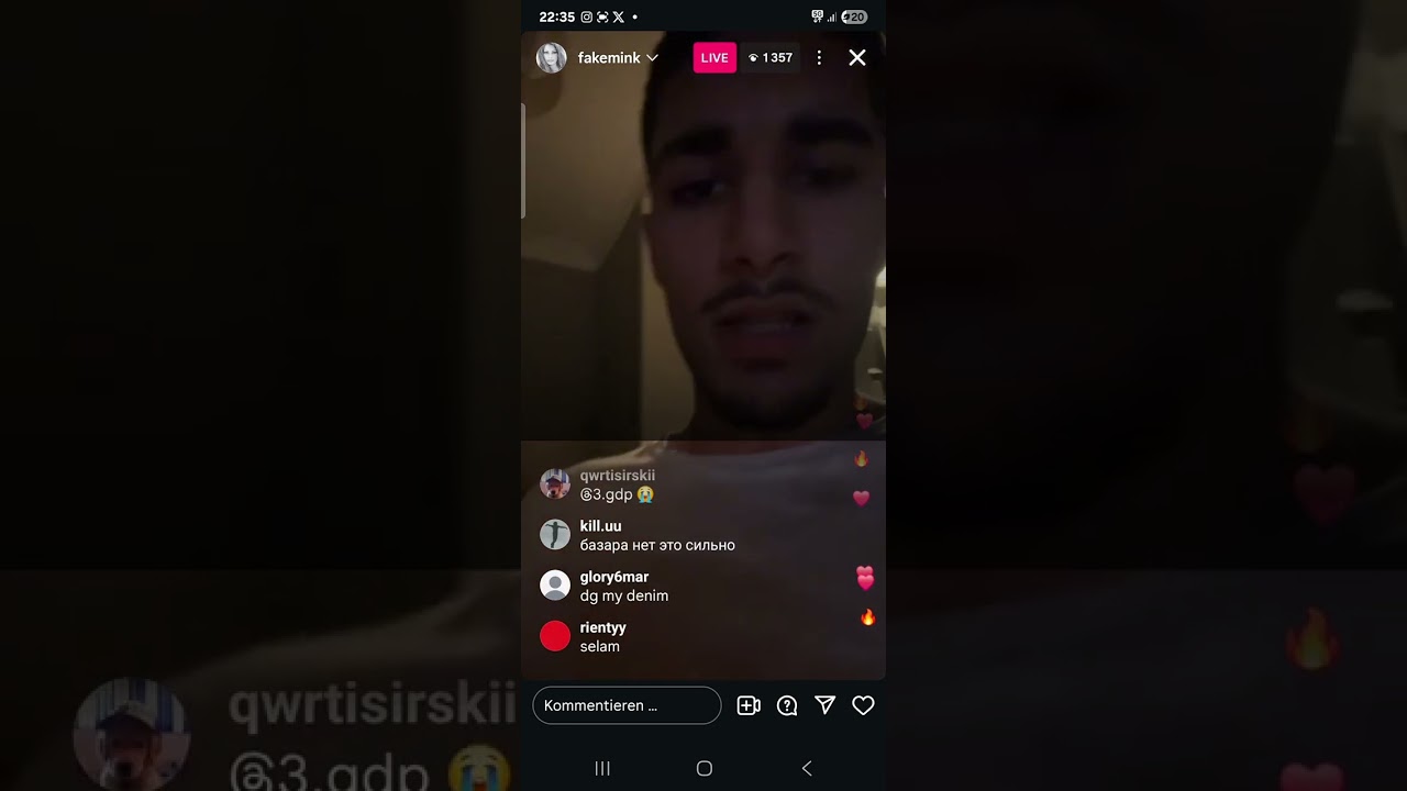 Fakemink Live ig (7/27/25)