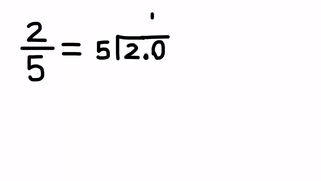 Turn Fraction Into Decimal YouTube Turn Fraction Into Decimal YouTube
