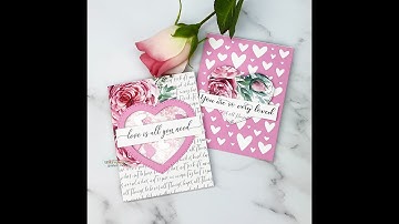 Unity Quick Tip: 2 Cards- 1 Die Cut {wedding card inspo}