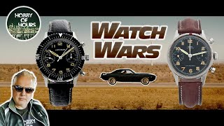 Watch Wars: Leonidas CP-1 vs. Vixa Type 20 (by Hanhart)
