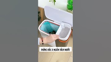 Thùng rác 2 ngăn tách nước | Hàng Trung Quốc xin xò #shorts