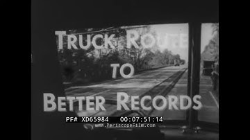 "TRUCK ROUTE TO BETTER RECORDS"  1950s REMINGTON-RAND UNIVAC COMPUTER   TRUCKING INDUSTRY XD65984