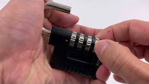 Bosvision BV-8580 4-digit combination padlock, reset combination code (with subtitles)