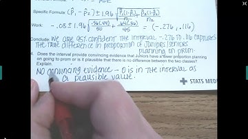 Constructing Confidence Interval P1-P2 Notes