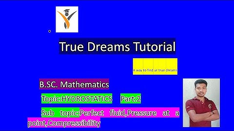 Hydrostatics:perfect fluid,pressure at a point,compressibility.
