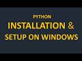 Install Python on Windows | Setup Environment Variable & Verify Python
