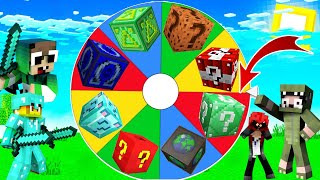 MINI GAME : CUỘC CHIẾN VÒNG QUAY LUCKY BLOCK ** THỬ THÁCH NOOB SINH TỒN VÀ CHIẾN ĐẤU