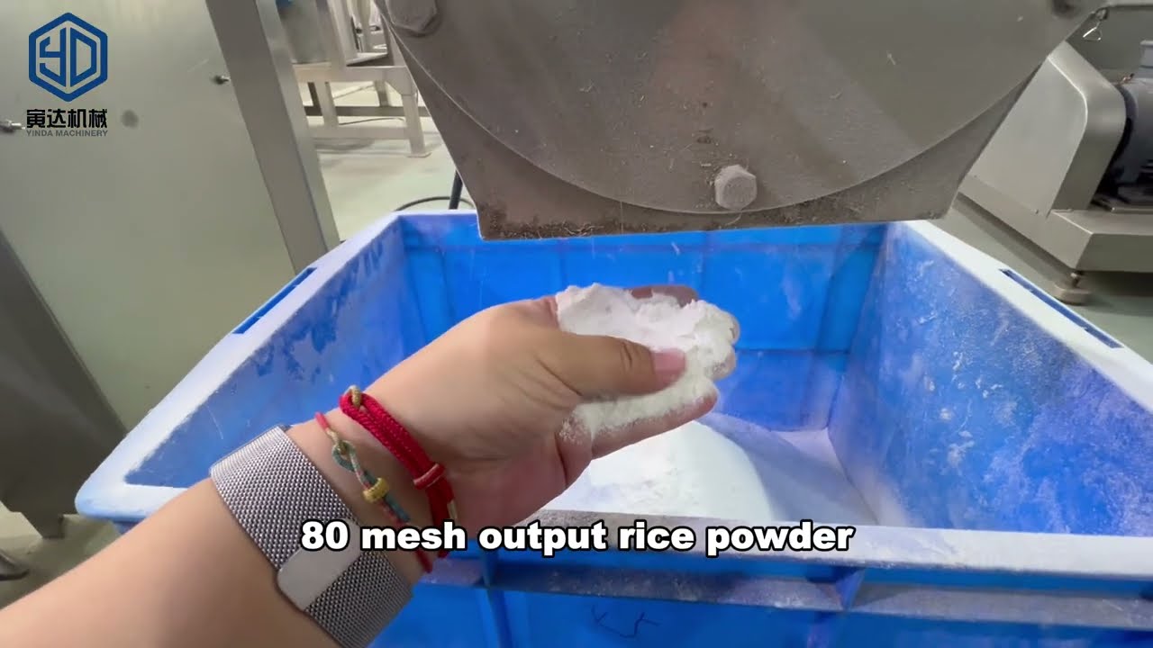 How to operate YDWS-30 Pin mill to achieve 80 mesh rice powder?