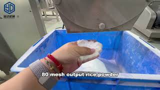 How to operate YDWS-30 Pin mill to achieve 80 mesh rice powder?