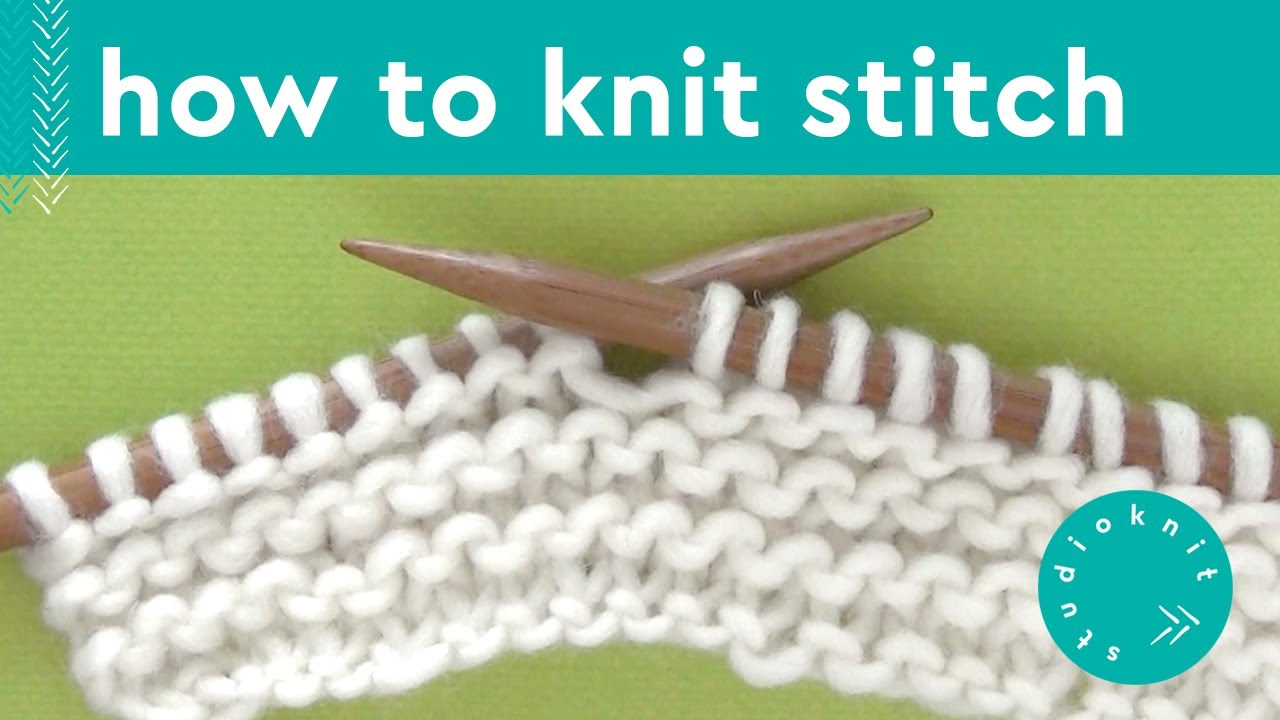 How to Knit Stitch (k) in Knitting 