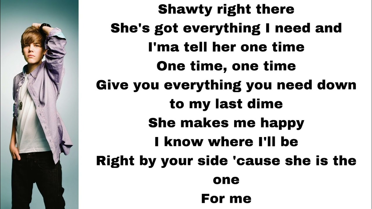 Justin Bieber - One Time + Lyrics 