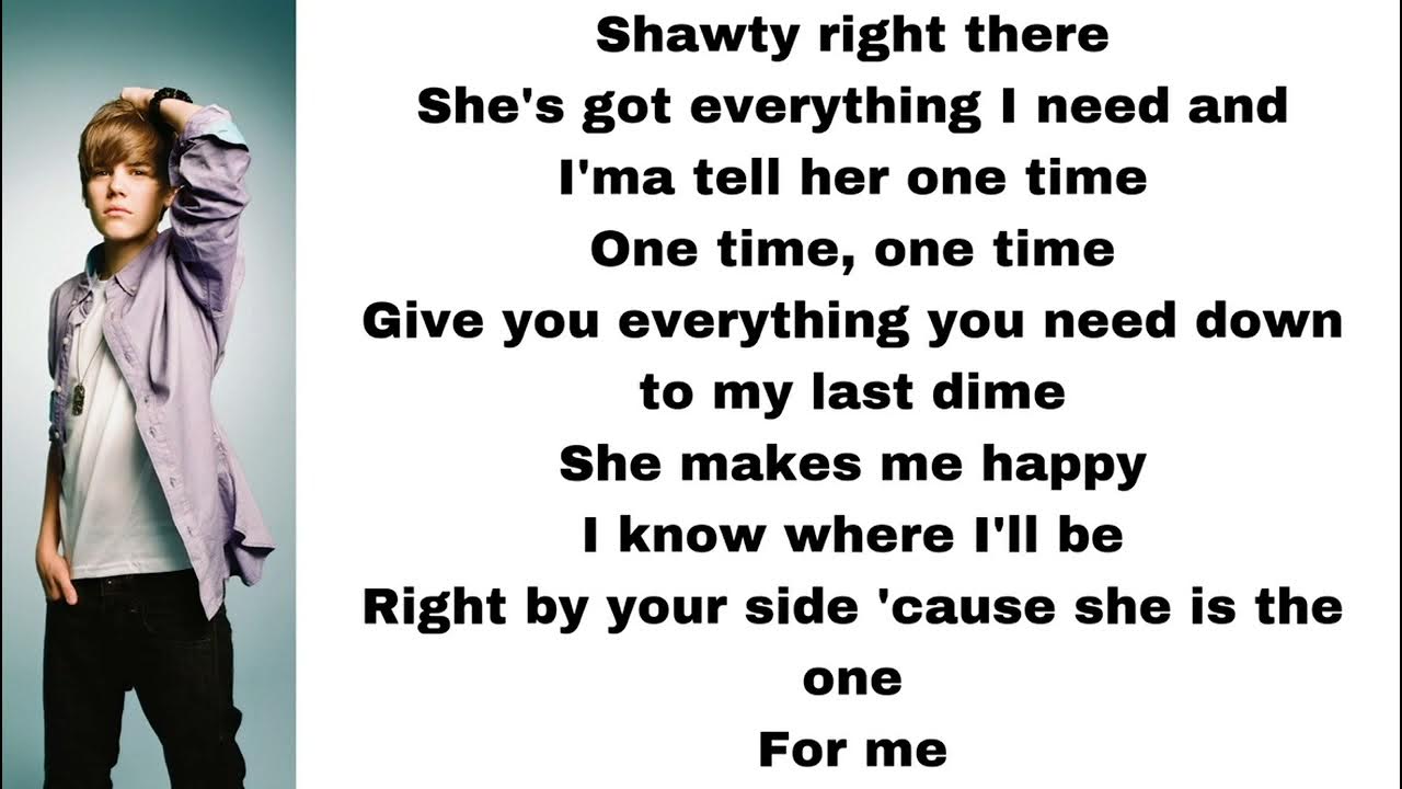 One Time - Justin Bieber (Lyrics) 