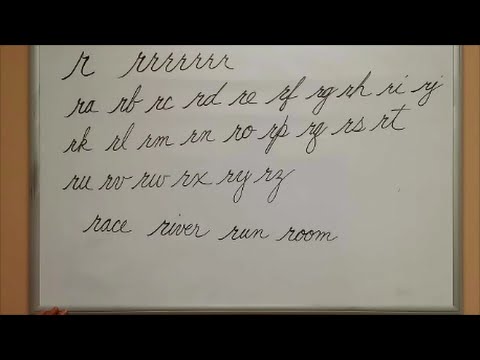 How to Connect Cursive R - American Handwriting - YouTube