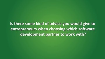 Jonathan Kaplan -  Advice for entrepreneurs