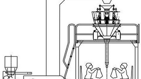 Multihead Combination Weighing Scale for Snacks,Multi Cabeça Escala Combinação Pesando