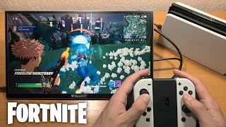 Nintendo Switch Fortnite on WIMAXIT PORTABLE MONITOR
