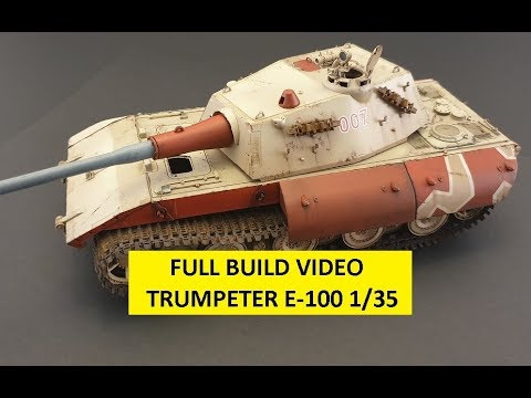Stug E-100 Tank 1:35 Plastic Model Kit TRUMPETER 