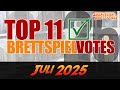 Die 11 beliebtesten Brettspiele im Juli 2025