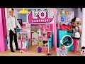 Barbie LOL Family Dollhouse Cleaning  Morning Routine - Titi Toys Dolls