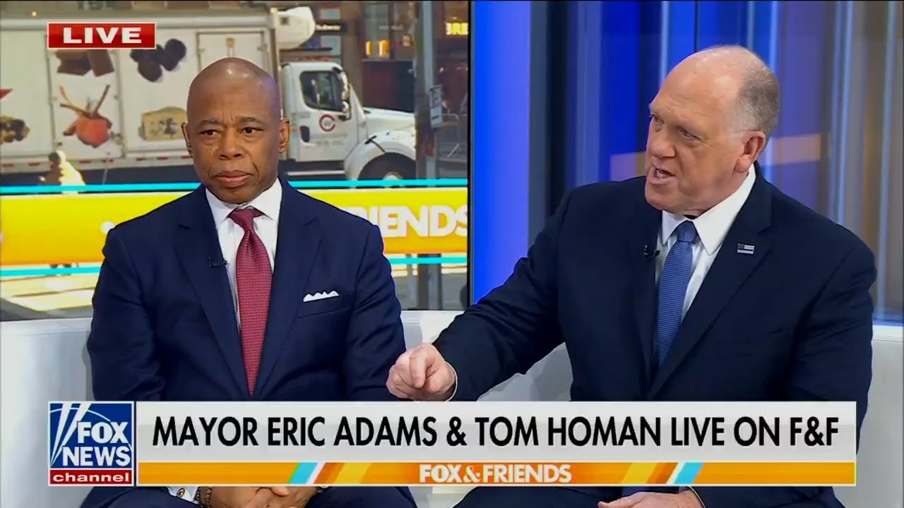 New York Mayor Eric Adams was on Fox & Friends this morning with ICE ...
