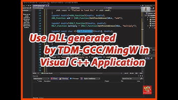 Using DLL generated by TDM-GCC or MingW in applications written in Visual C++