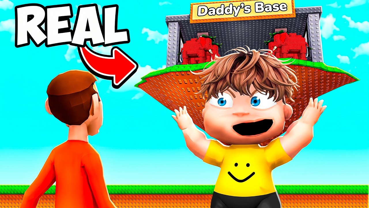 Becoming GIANT to PRANK MY DADDY in Steal a Brainrot!