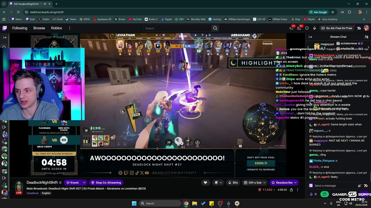 Deadlock Night Shift Watchparty | The Face Of Deadlock | BALANCE PATCH COMING !Drama !Apology