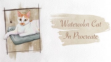 Watercolor Pet Portrait in Procreate - Step by Step