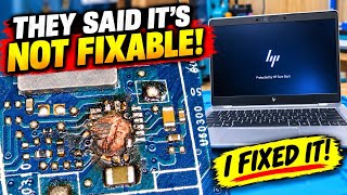 🔥 THEY SAID IT’S NOT FIXABLE!✅ I FIXED IT! HP  840 G6 No Power – Burnt VDDQ IC Caused It! Fixed