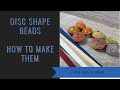 Disc Saucer Shape Beads - How to make swirl disc beads from paper or card