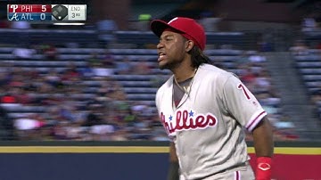 PHI@ATL: Franco shows off his quick hands