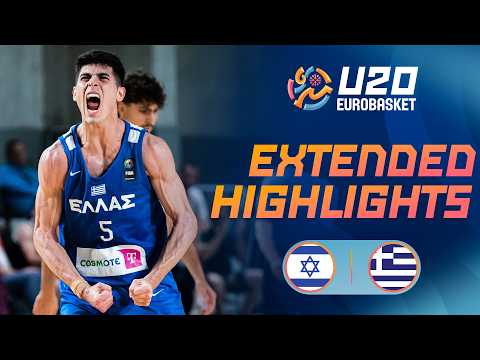 Round of 16: Israel 🇮🇱 vs Greece 🇬🇷 | Extended Highlights | FIBA U20 EuroBasket 2026