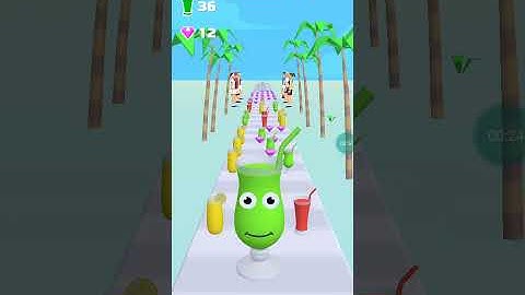 Juice Run 3D🥤 All level Games All mobile ios, Android phone 📱📱 #shorts