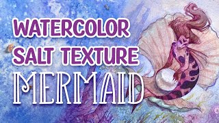 Painting A Watercolor Mermaid With Salt - Mermay 2022