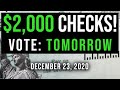 (BREAKING NEWS! $2000 CHECKS! GOP: NO!) SECOND STIMULUS CHECK UPDATE & STIMULUS PACKAGE 12/23/2020