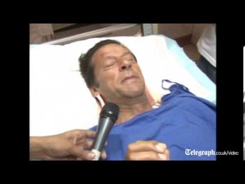 Imran Khan campaigns from hospital bed