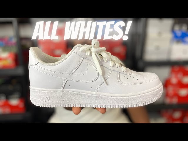 Nike Air Force 1 ON FEET + UNBOXING Review (All White Low '07