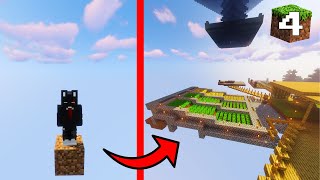 Sobreviví 100 Dias En Minecraft ONE BLOCK Cap 4 || Soy Un Granjero Lo Admito