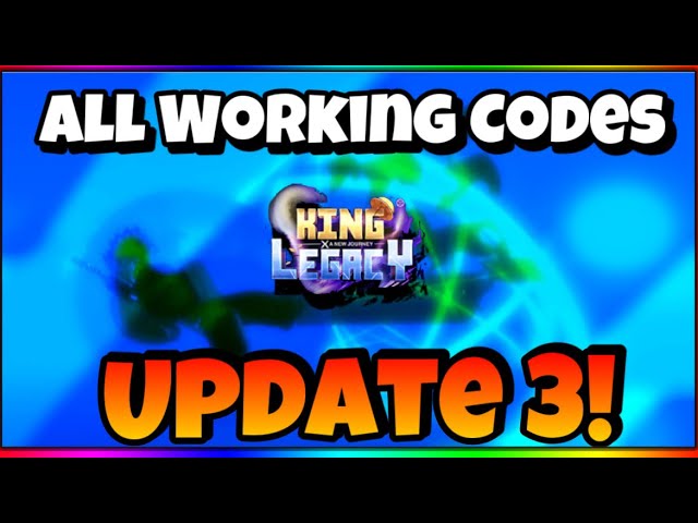 ✓3 NEW CODES✓9 WORKING CODES for🔥KING LEGACY🔥Update 4.8.1