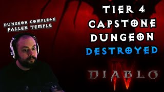 DEMOLISHING the Tier 4 CAPSTONE Dungeon as SUMMONER NECRO - Diablo IV