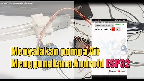 Menyalakan pompa air otomatis menggunakan aplikasi android di Esp32, MIT APP INVENTOR