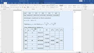 3 7 Stirling's Interpolation