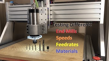 Homemade CNC Router - Test Cuts- on different materials