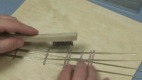 Building A Turnout, Step 10- Cleaning The Trackwork