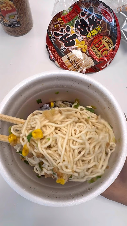 Japanese Big Instant Ramen !! 🍜🍜🥟🥰😋#shorts #japanesefood #noodles