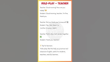 Teacher Role-Play in English | Classroom English Conversation Practice 👩‍🏫📚
