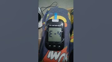 Kirk Russ Vlogs On Call Sure Sync Diabetes Glucometer E-4 Error Message