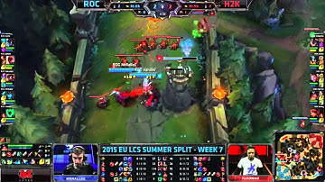Roccat vs H2K | LCS EU 2015 Summer | 14. nap 1. meccs